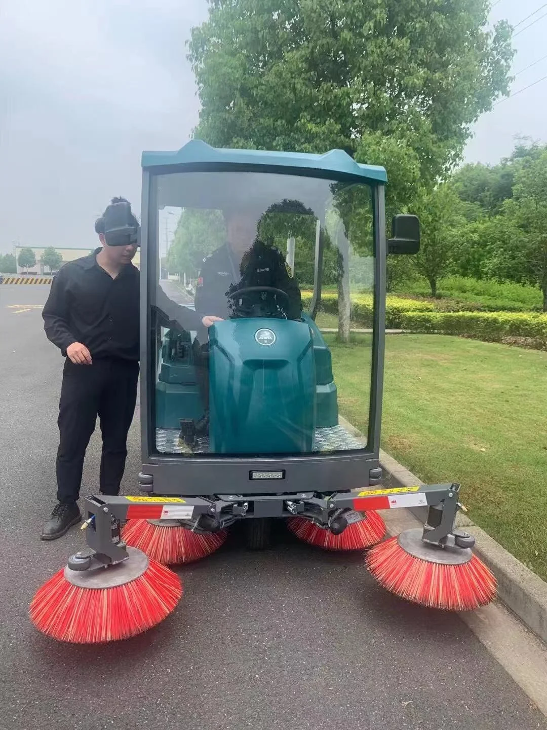mechanical floor sweeper electric sweeping sweeper driving type electric sweeper