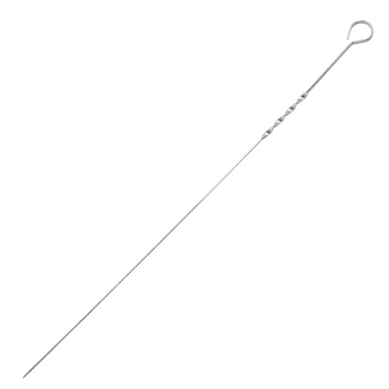 Wholesale Brochette Stainless Steel Barbecue Skewers Stick Bbq Grill Skewers for Bbq Tool