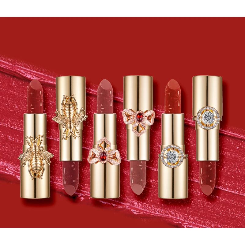 ALOBON Custom Full Color Waterproof Cosmetic Semi Velvet Matte Nude Silky Lipstick Private Label Makeup