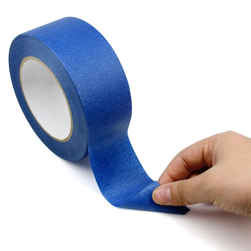 Blue Masking Tape Recyclable Spray Paint Masking Best Choice UV 14 Day Crinkle Paper Self Adhesive Tape