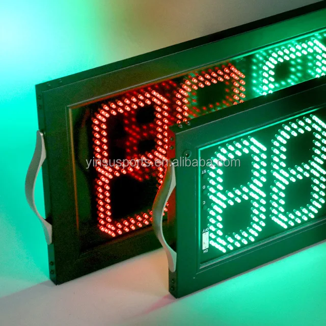 four digit electronic single side football substitution board football player change scoreboard