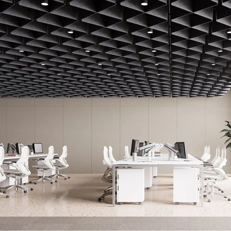 Acoustic Ceiling Baffle noise  high quality pet acoustic ceiling baffles ceiling baffles for noise reduction