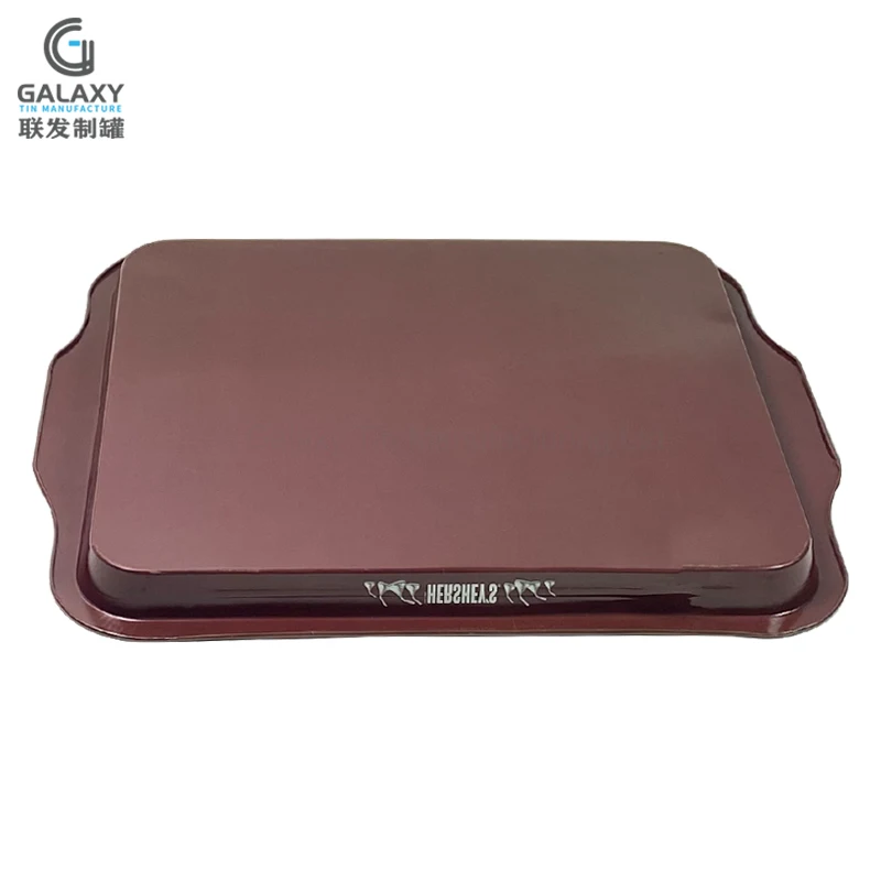 Rectangular  Metal tinplate Beer bottle service tray