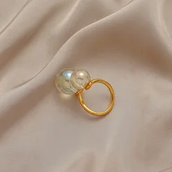 Cute Creative Fashion Jewelry Love Heart Diamond Copper Women Adjustable Resin Ring