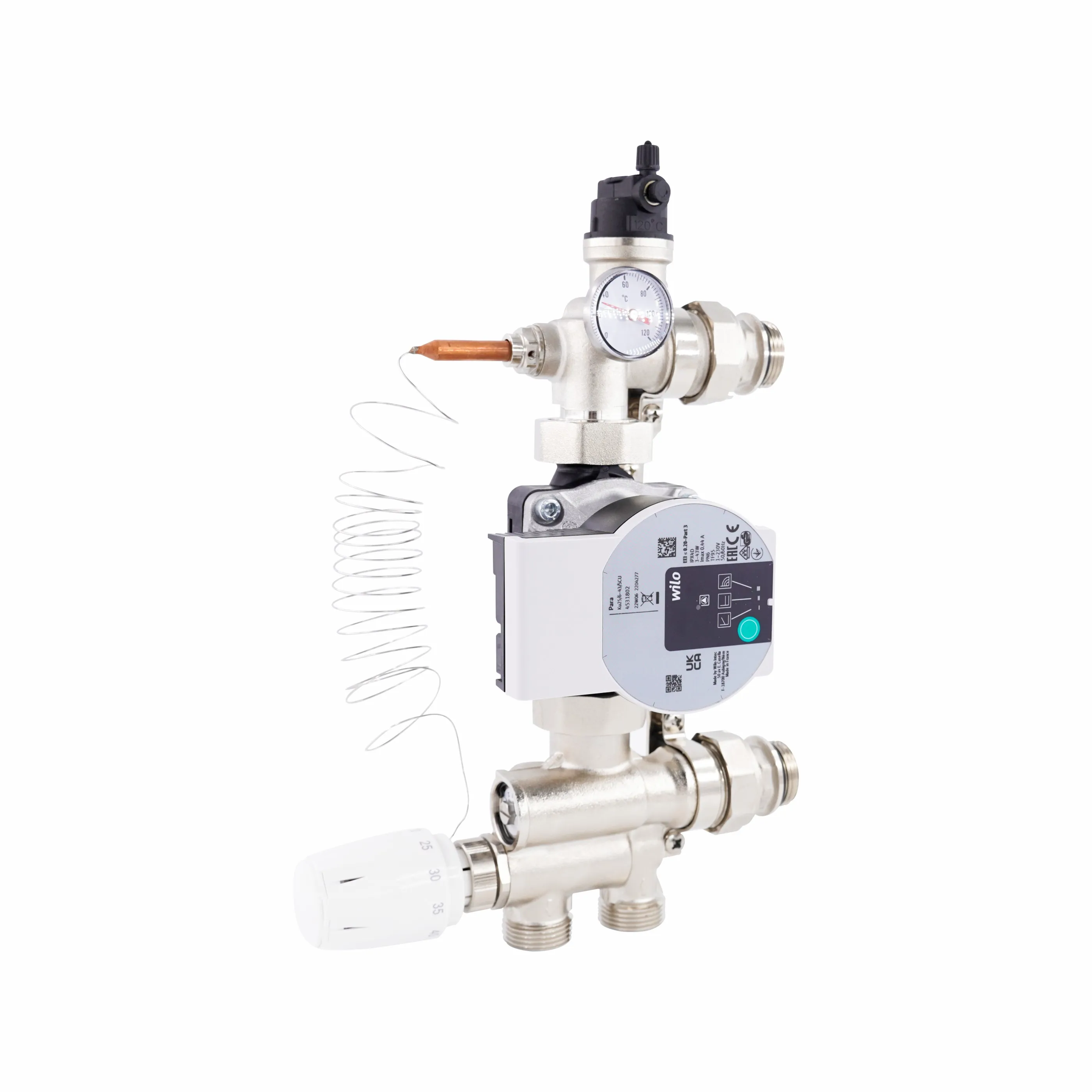 ZHONGLIANG Underfloor heating system Manifold Pump Control Pack for Heat Pump Systems and Mixing Set Mixing Valve Unit