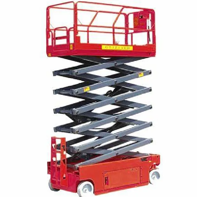 6m 8m 10m 14m 18m Mobile Hydraulic Scissor Lift Small Mobile One Man Scissor Lift/Electric Scaffolding