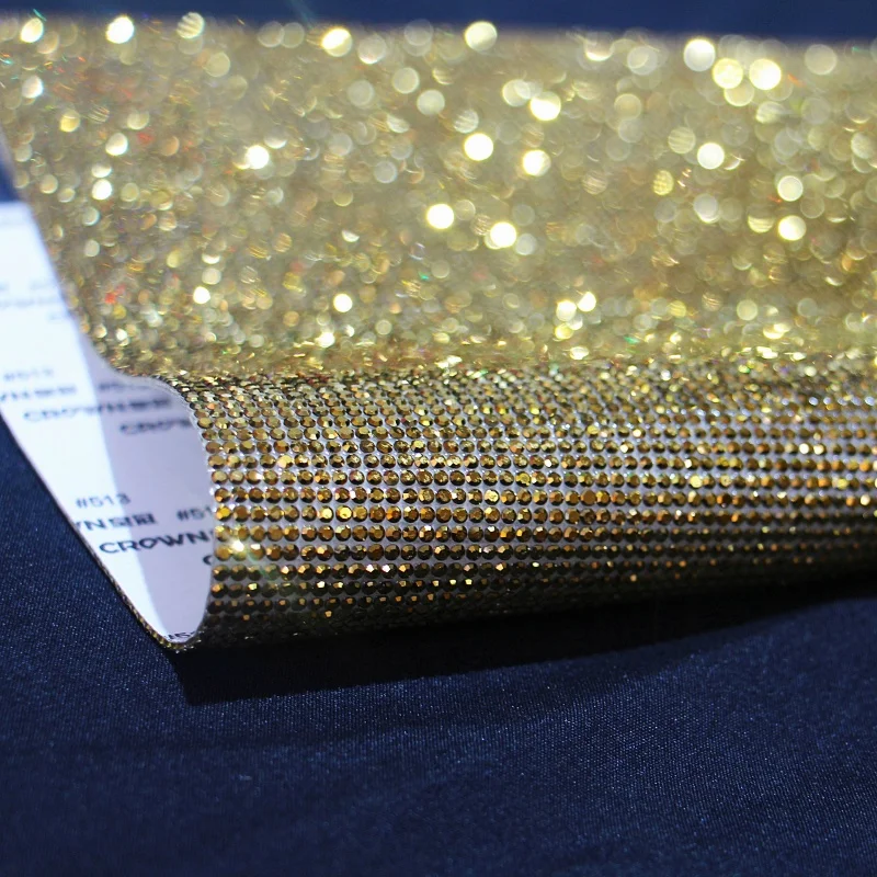 Hot Selling Wholesale SS6 Rhinestone Sheet 24*40 cm Multiple Colors Crystal Rhinestone Sticker Sheet