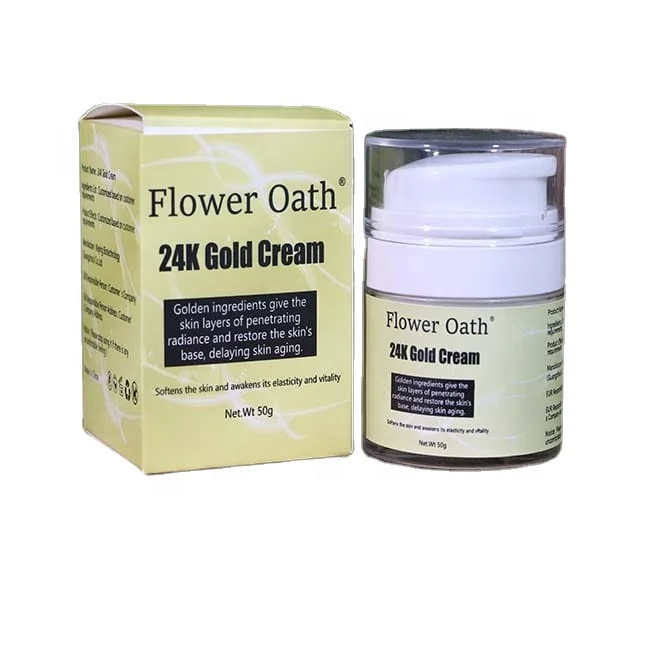 delicate fancy useful for fair skin collagen anti acne Best for glowing skin Whitening 24k gold Face cream jar Acne treatment