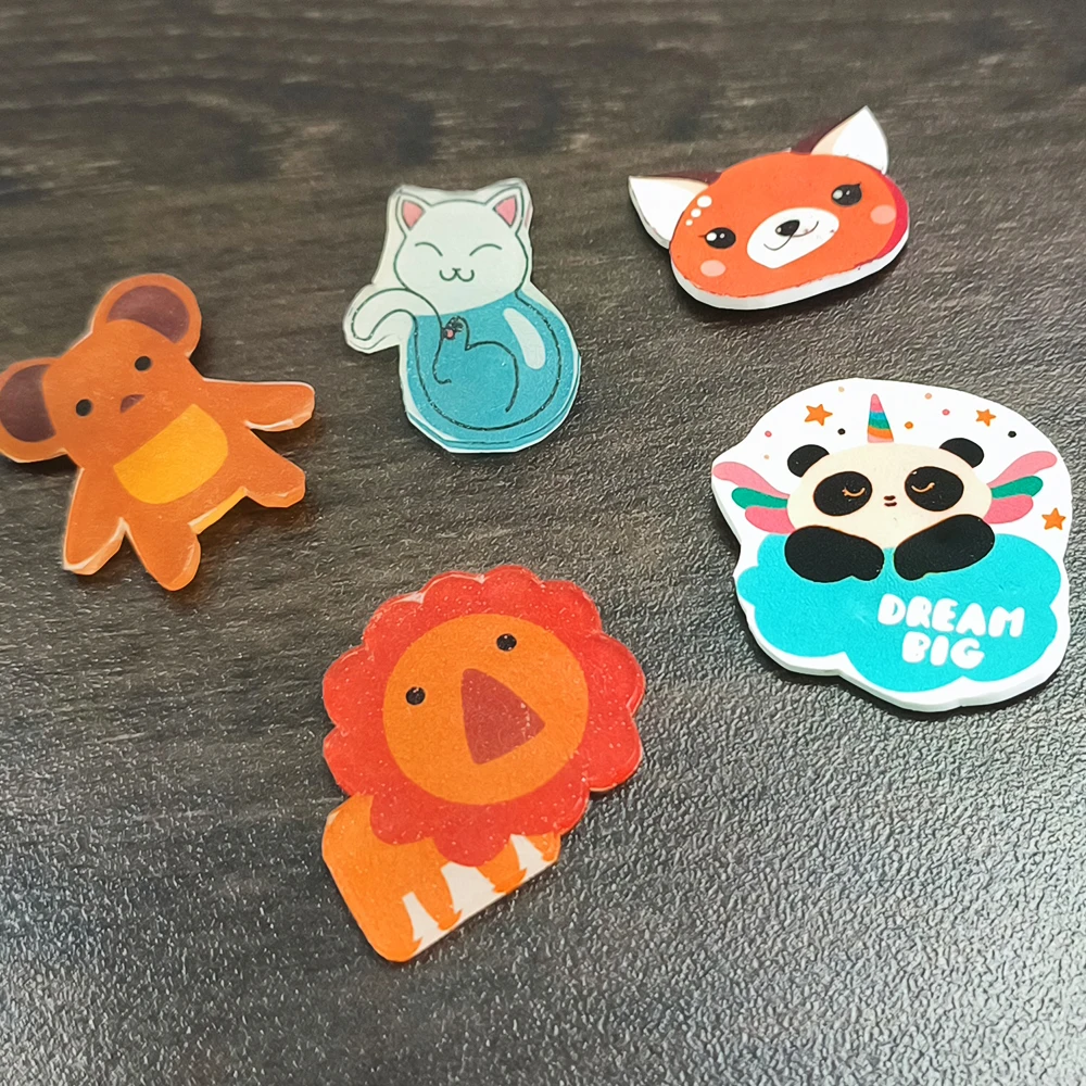 Sheets Kids Tube Plastic Printable Film Printing Jewellery Inkjet Wrapping Thick 100Pcs 0.3 Bake Shrinky Dink Paper Extra Thick