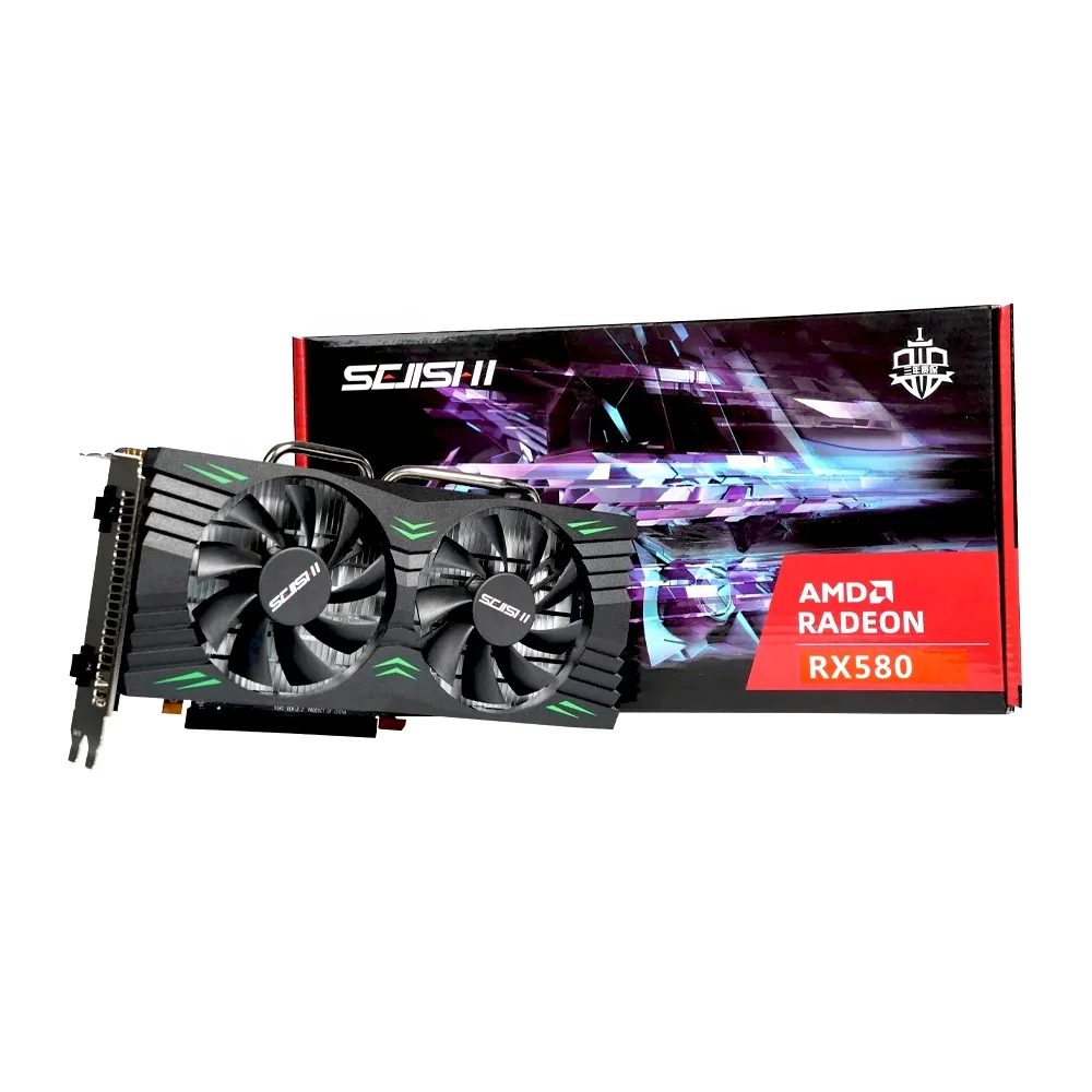 Видеокарта SEJISHI RX580 8 ГБ 2048SP GPU GO настольный компьютер игровой ПК Placa De Video 8GO 2048 SP AMD RX 580