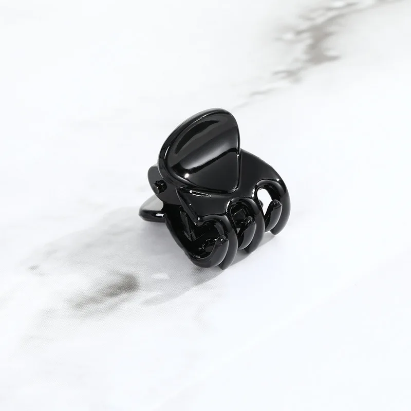 Black Mini Plastic Hair Claw Acrylic Tiny Hair Clips For Girls Hair Accessories