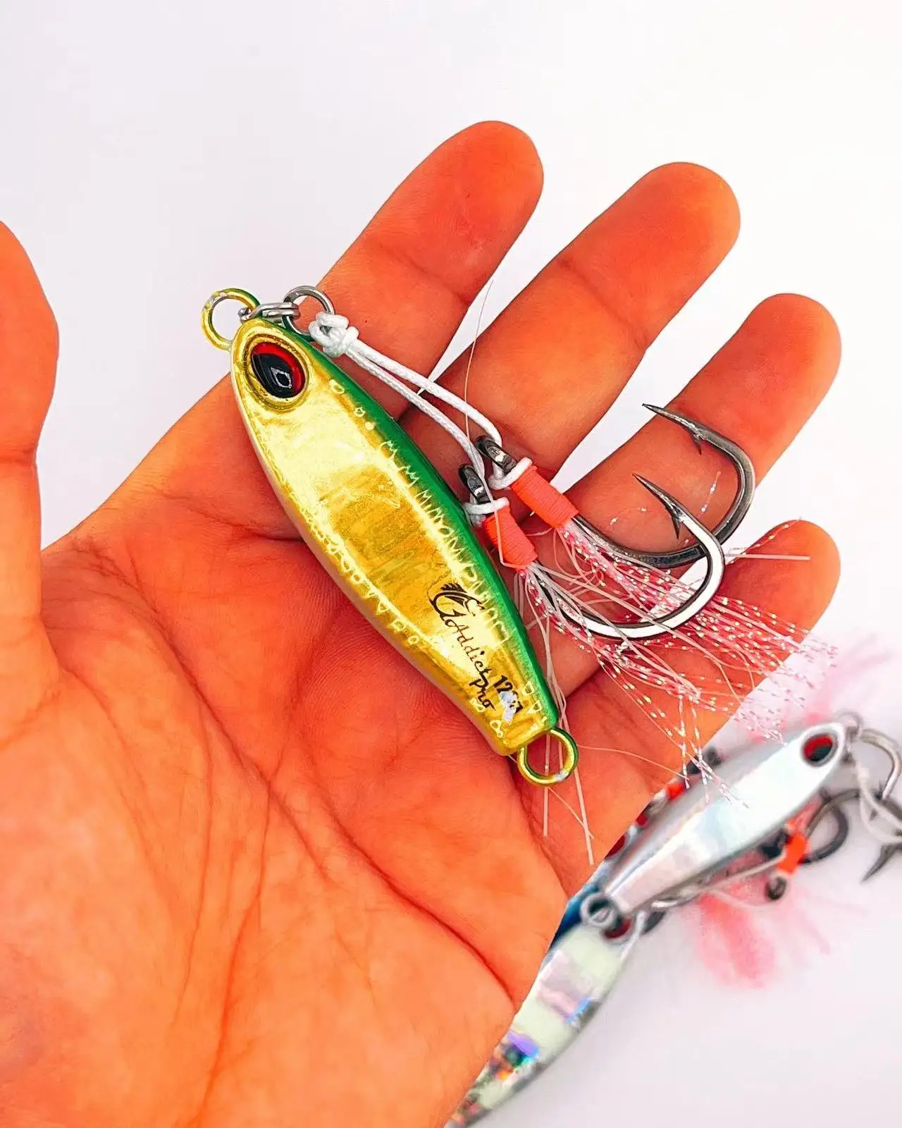 Addictpro D025 40g 60g 80g 100g 120g metal jigs luminous fishing jigbait glow slow jigging seafishing lures