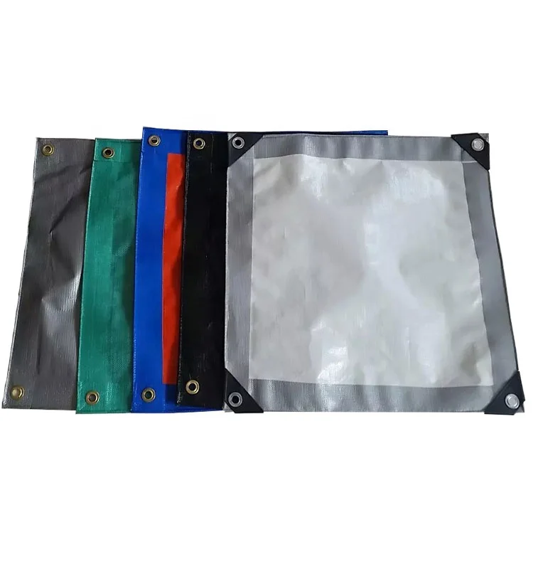 PVC clear vinyl tarps  plastic eyelets tarpaulin design for  cover