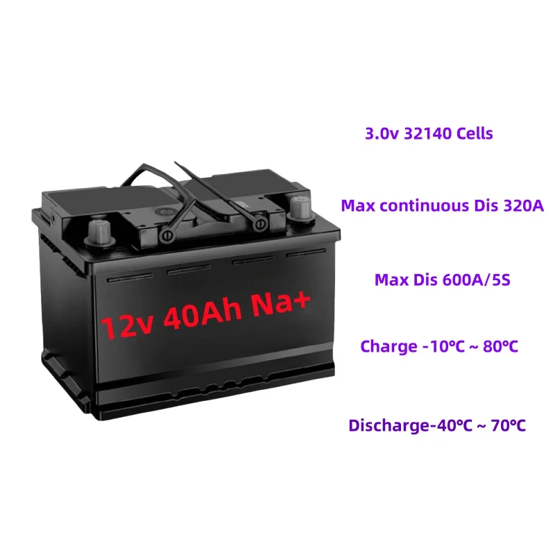 MD Wholesale Na+ Car Jump Starter Power Bank 12v 40Ah 600A Sodium Ion Battery Car Jump Starter With Low Temperature Working