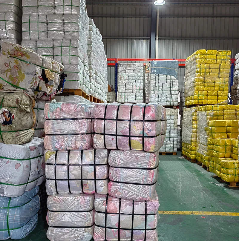 Wholesale Reusable Light Color Pure Used Cotton Rags Quality T Shirt Industrial Wiping Rags