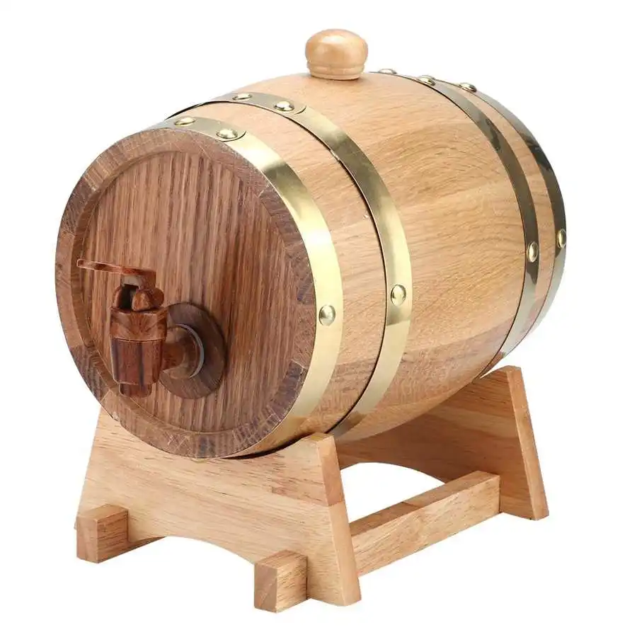 Small Cheap Solid Wooden Oak Wine Barrel Drink Water Dispenser Handcrafted French Oak Wine Barrels