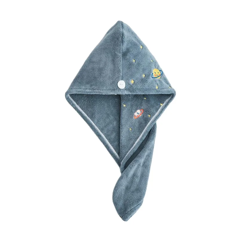  Planet Blue 100% микрофибра однотонная шапочка для сушки волос утолщенное быстросохнущее полотенце быстрое высыхание ванной пляжа