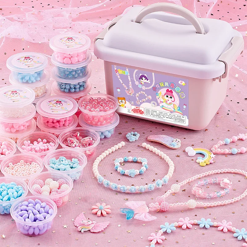 Educational toys beaded children wear beads DIY handmade bracelet training jewelry making materials