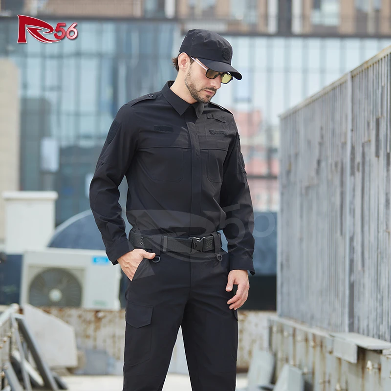 Multi-Style Customization Security Uniforms Guard Set Black Security Guard Uniform Suit Water Proof Door Guard Uniform