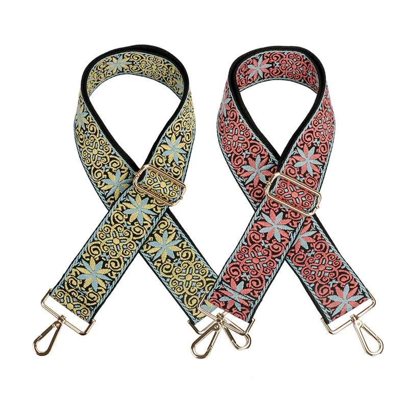 Wholesale Bag Accessories Replacement Woven Adjustable Handbag Purse Guitar Crossbody Leather Bag Changeable Strap