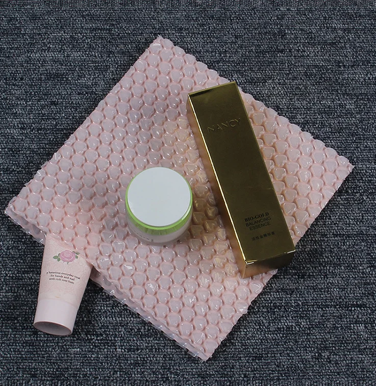 
Heart Shaped Bubble Bags Inflatable Foam Wrap For Packing Material Gift Decors 