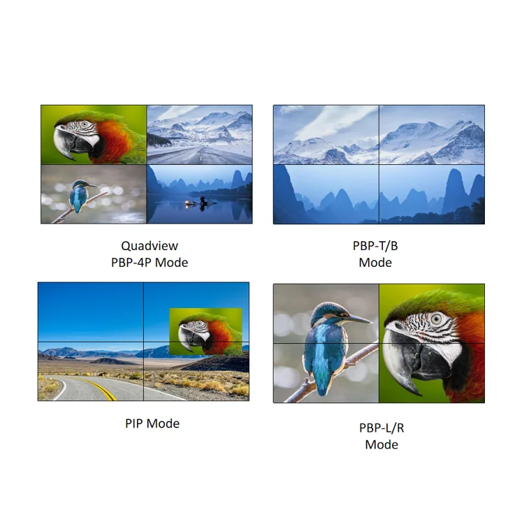  Дисплей с равномерной пропорцией 4k60 16x16 4x4 настенный