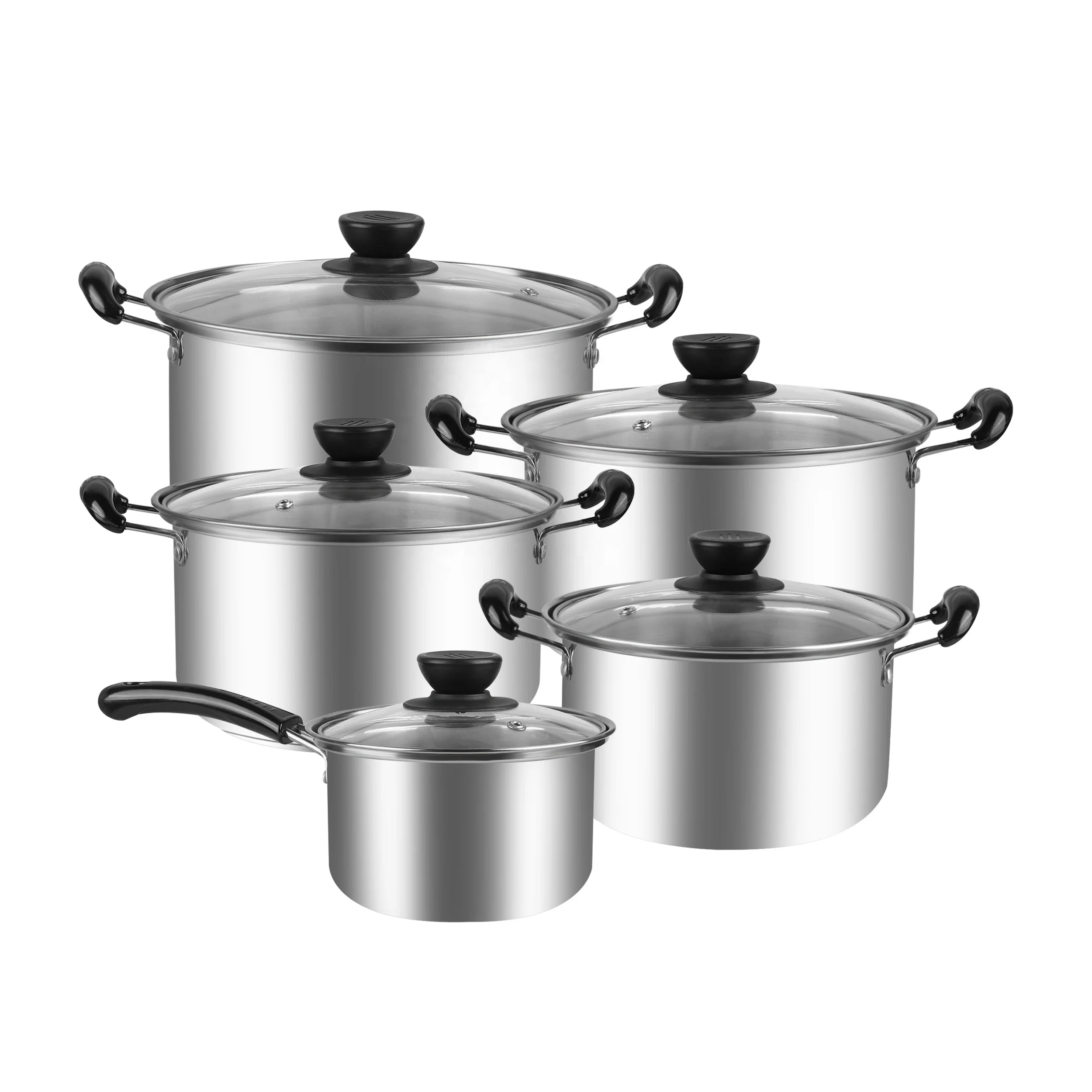 Big capacity pentole stainless steel hot pot kitchen utensils insulated casserole dish