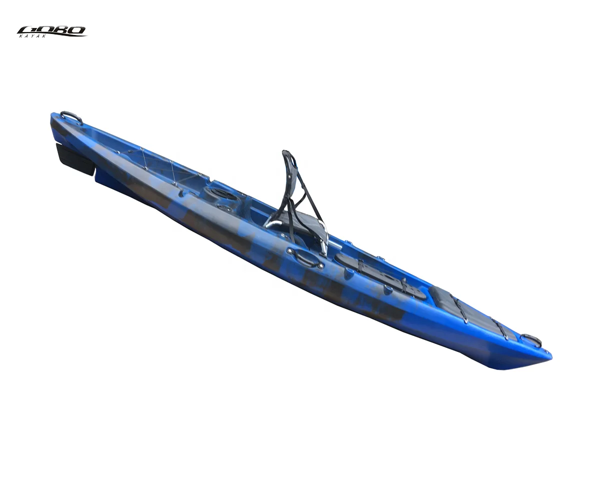 single fishing kayak with pedals