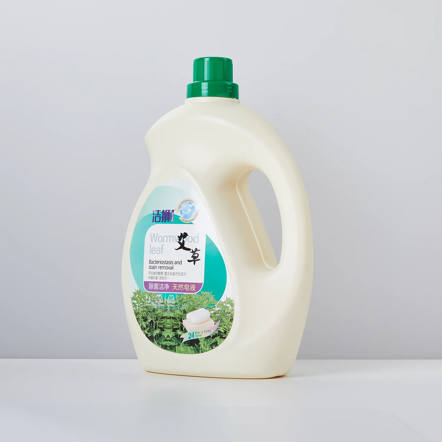 Jess large capacity natural soap liquid wormwood fragrance household efficient antibacterial laundry detergent