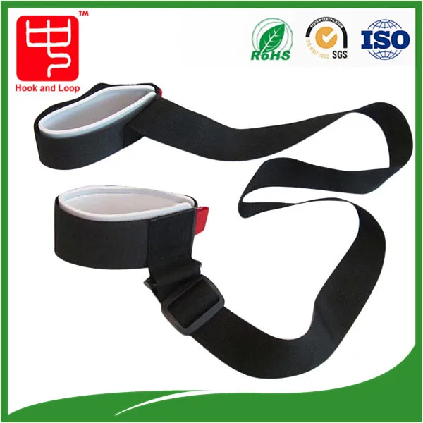 Wholesale Black EVA Foam padded nylon ski carrier straps for ski gear