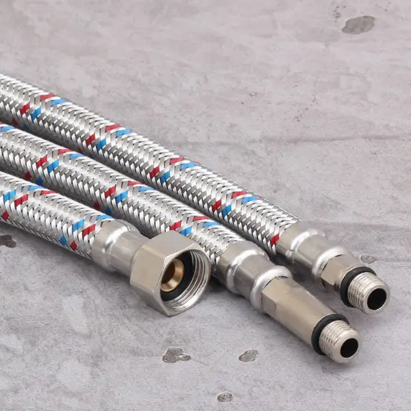 Bathroom large diameter stainless steel braided pipe