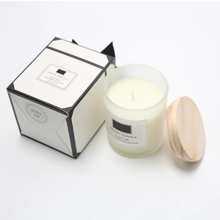 160g 200g White Frosted Double Wall Glass Candle Jars 12 oz Custom Logo Matte Candle Jars Glass with Lid in Bulk