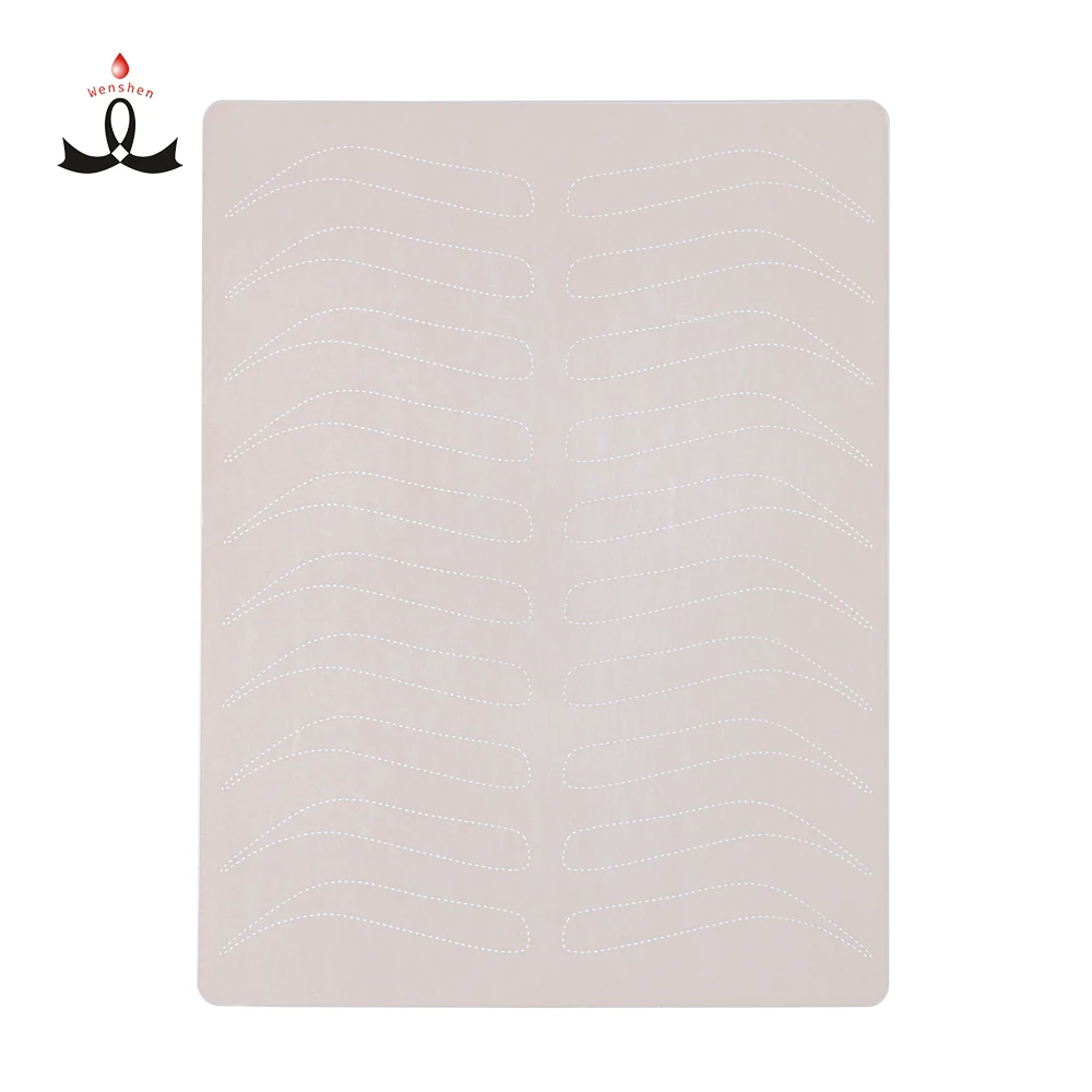 Wenshen White Tiny Tattoo Practice Skin Double Sided Silicone Tattoo Training Pads Feature over for Tattoo Practice