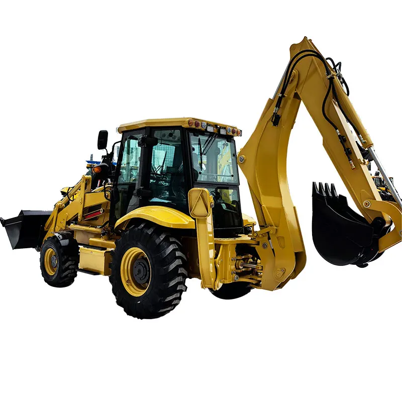 2024 New  Hot Sale Sturdy Mini Small Backhoe 4x4 Backhoe Loader Farm Use Backhoe  Loader Price