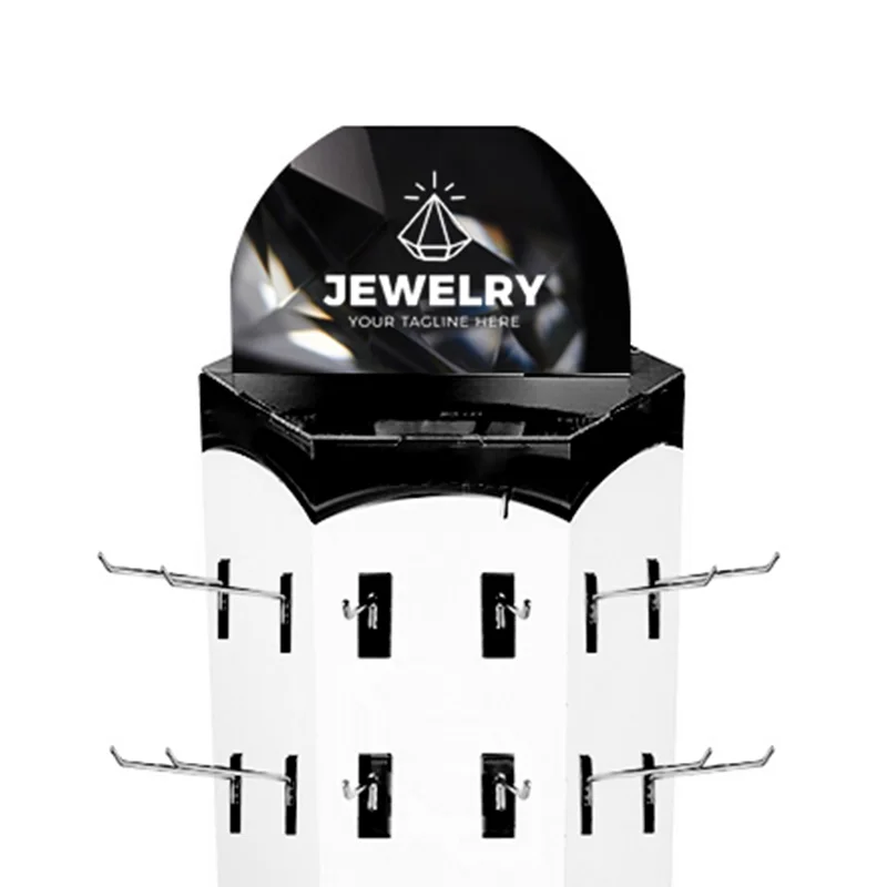 Environmentally Friendly Product Displaying Jewelry 360 Rotating Display Stand
