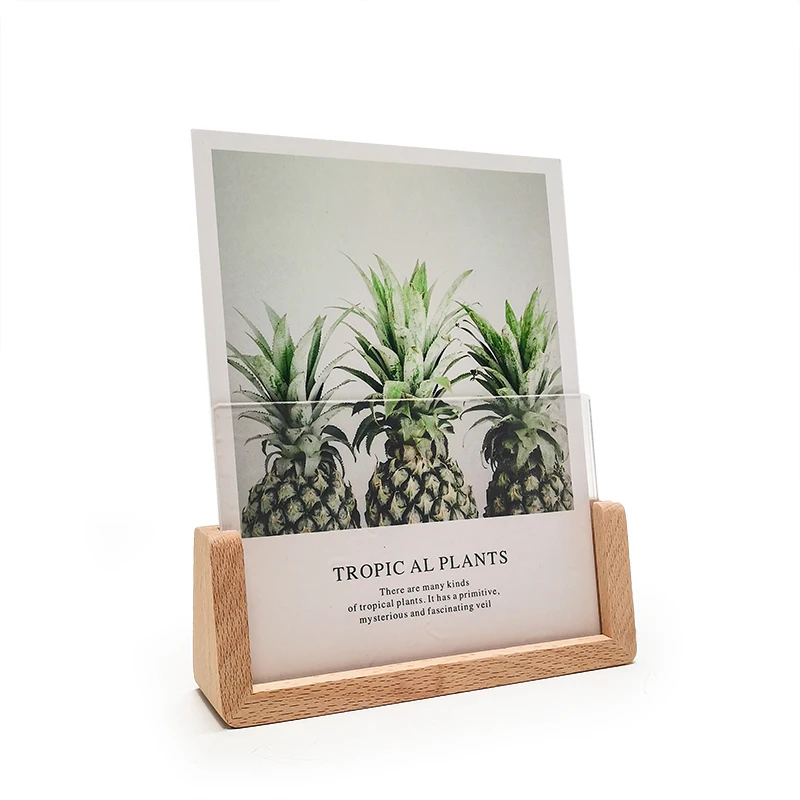 High Definition Rustic  Wooden Photo Frame with Free Acrylic Glass Cover