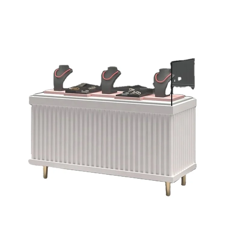 Factory direct Shopping Mall Department Store Tall Jewelry Display and Table Glass Jewelry Show Case Shop Kiosk