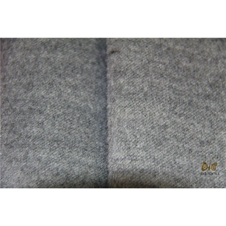 
New selling superior quality double-faced woolen overcoat fabric polyester viscose woolen fabric 