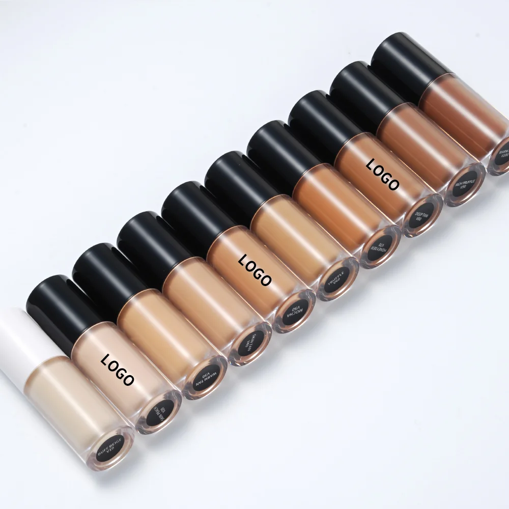 Best Low Moq Matte and Vegan Foundation Private Label Makeup Dark Skin Liquid Concealer Full Coverage Concealer Private Label