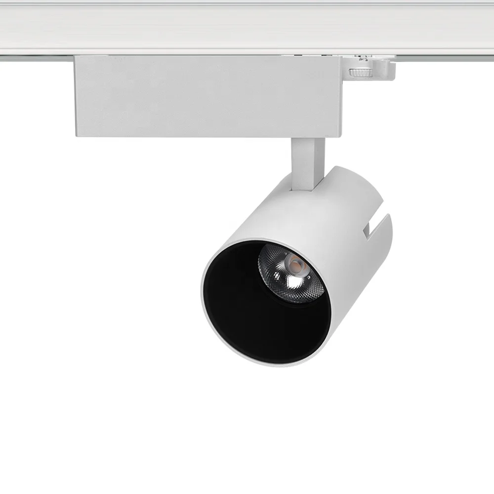 Wholesale china aluminum alloy cob high lumen output indoor rotatable commercial home white led showroom track light