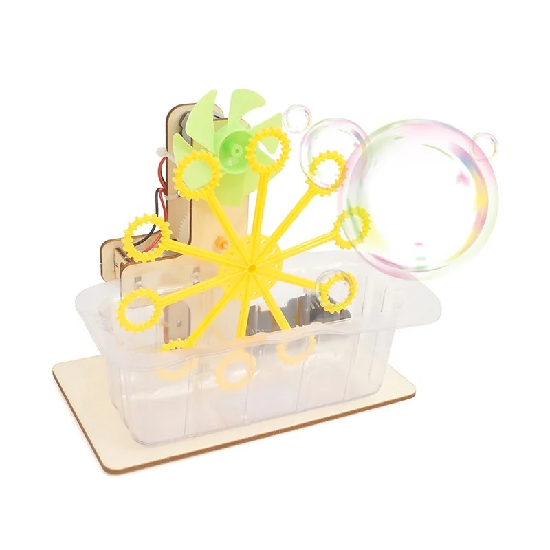 2019 DIY children small air bubble machine STEM science education toys