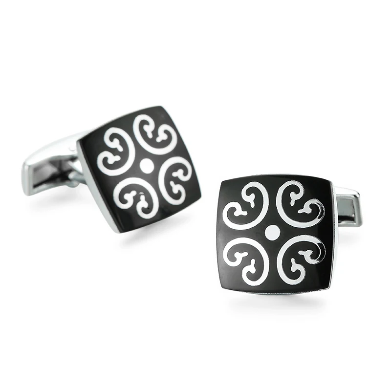 personalised stainless steel enamel blank crown orange metal cufflinks with diamond for men mason black cufflinks for men shirt