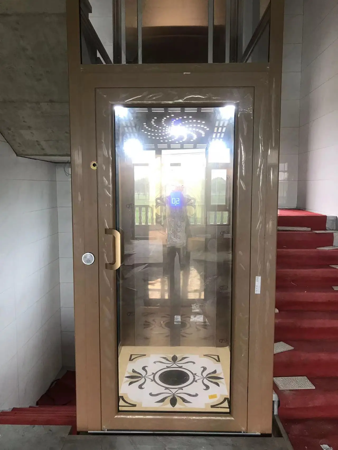 2024 new easier operation stainless steel residential home elevators household using price convenient small elevator