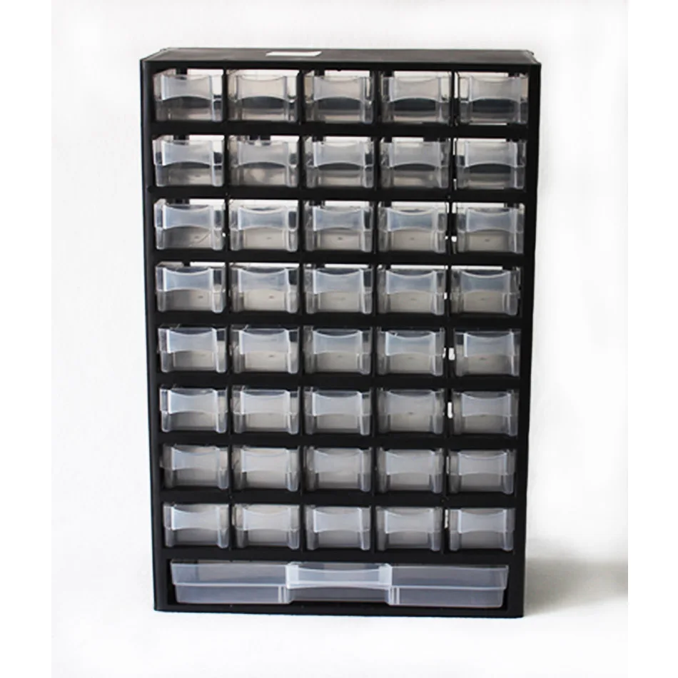 12-Inches Drawer Plastic Parts Storage  tool box Hardware and Craft Cabinet