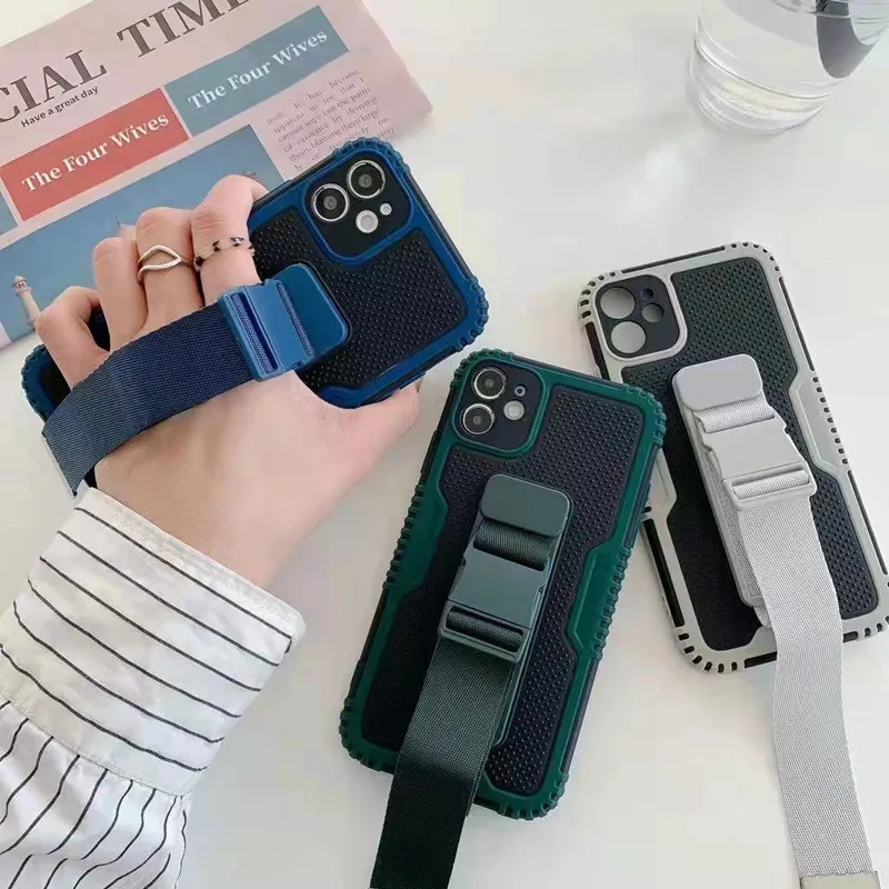 Versatile Phone Wrist Lanyard Crossbody Men Women Polyester Fiber Removable Phone Belt Strap For Mobile Phone Waistband Holder