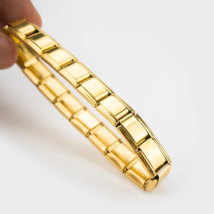 Classical Stainless Steel Excellent Polish Tourmaline Energy Bracelets