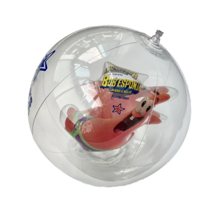 inflatable beach ball with 3D shape inside