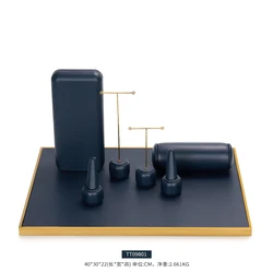 FANXI Fashion New Design Jewelry Display Sets Metal Microfiber Ring Stand Microfiber Metal Earring T Bar Ring For Showcase