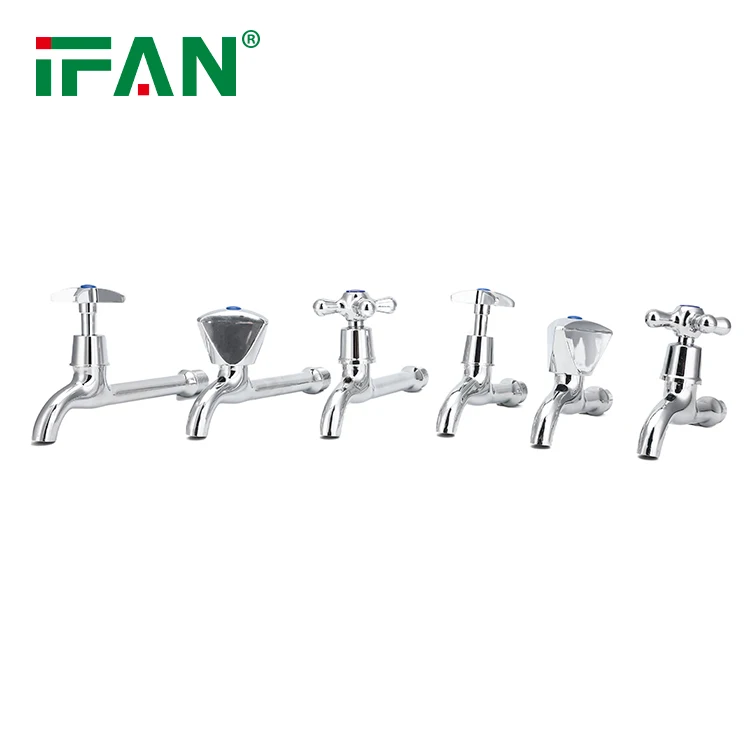 IFAN Manufacturer Bibcock Tap Single Cold Water Faucet 1/2' Zinc Alloy Kitchen Bibcock All Type Hot Sale Bathroom Faucets