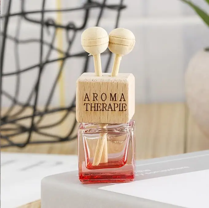 8ml car Air Freshener Outlet Clip Glass Car Perfume Bottle for Essential Oil Crystal Car-styling Auto Ornament Perfume Pendant